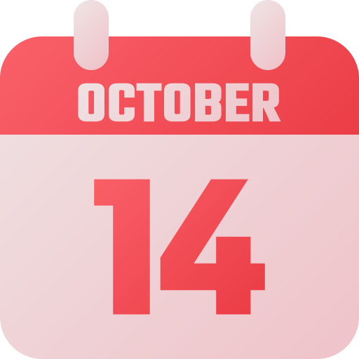 14 de octubre icono gratis