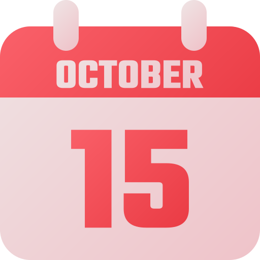 15 de octubre icono gratis