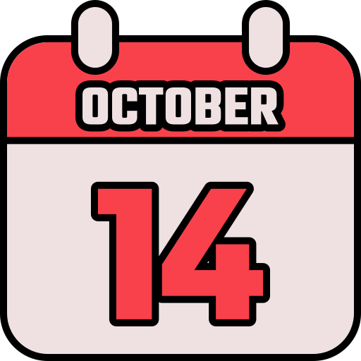 14 de octubre icono gratis