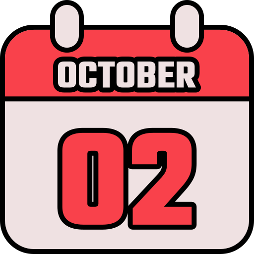 2 de octubre icono gratis