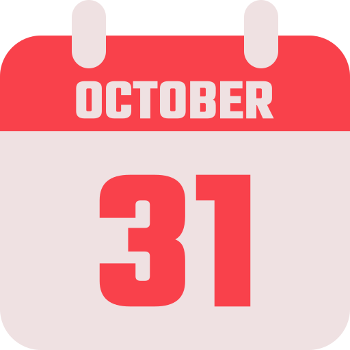 31 de octubre icono gratis