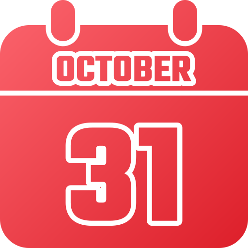 31 de octubre icono gratis