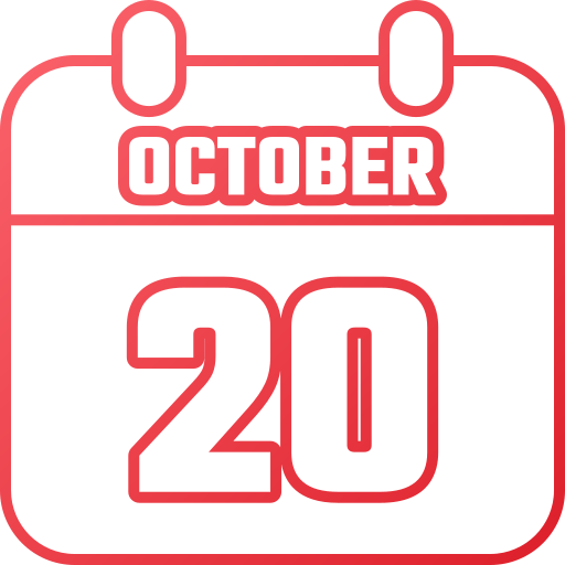 20 de octubre icono gratis