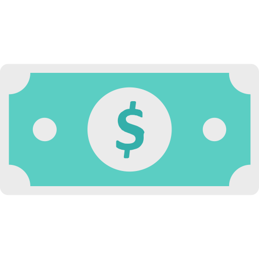 efectivo en dólares icono gratis