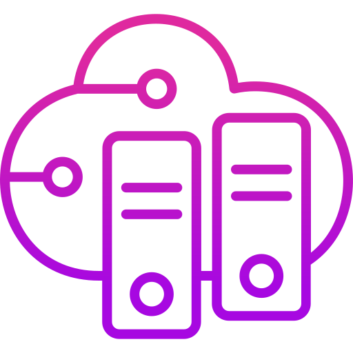 base de datos en la nube icono gratis