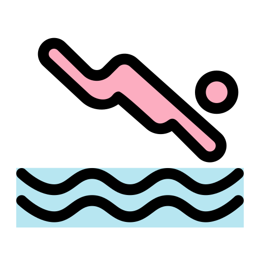 Swimming free icon
