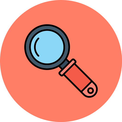 Magnifying glass free icon