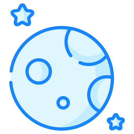 luna y estrellas icono gratis