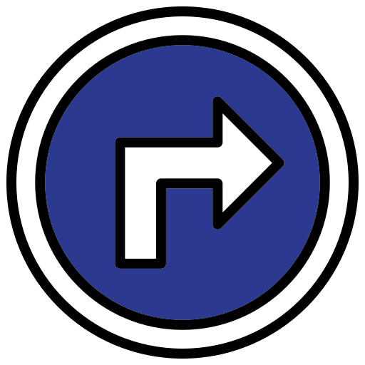 Turn right free icon