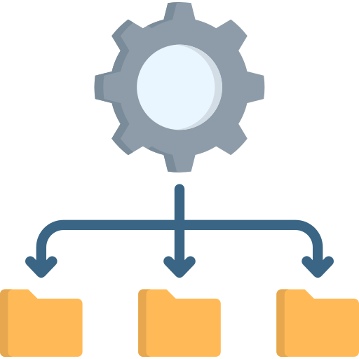 integración de datos icono gratis