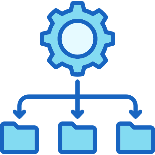 integración de datos icono gratis