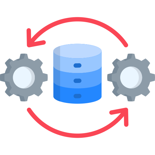 procesamiento de datos icono gratis