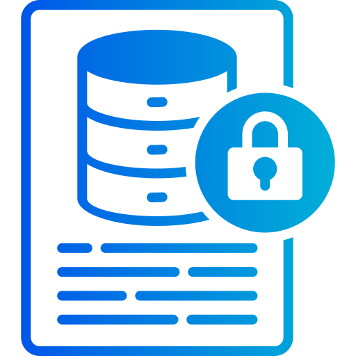 protección de datos icono gratis
