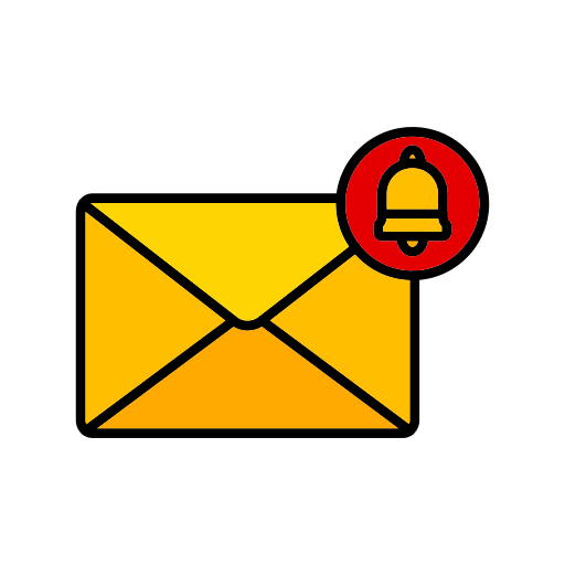 alerta de correo icono gratis