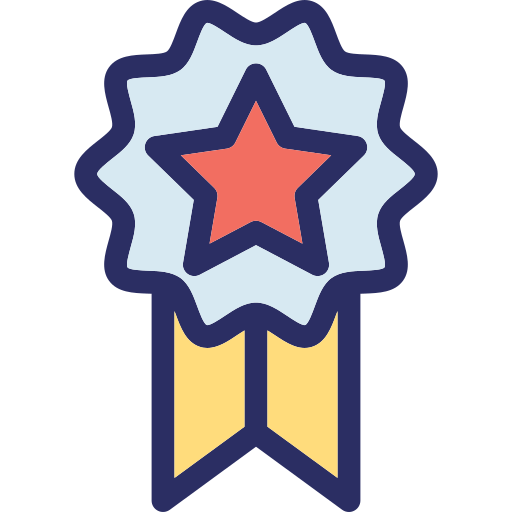 insignia de estrella icono gratis