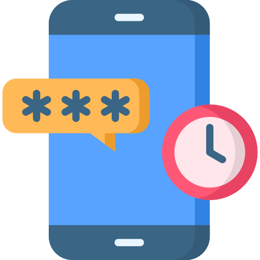 contraseña de un solo uso icono gratis