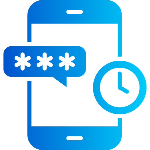 contraseña de un solo uso icono gratis