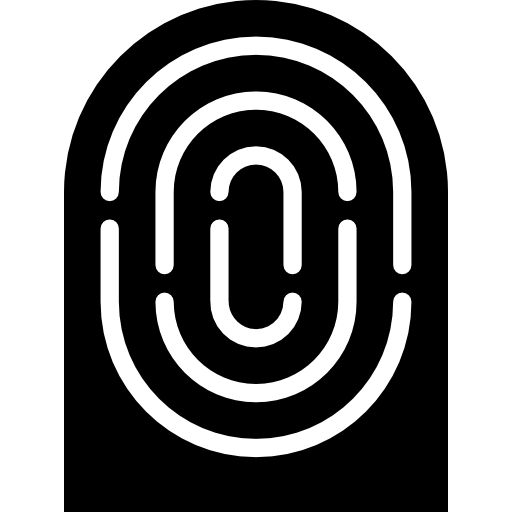 huella dactilar icono gratis