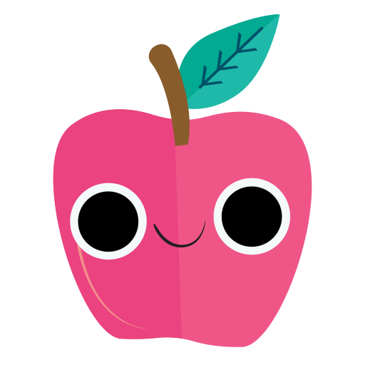 Apple, Clipart, Png, Kawaii, Fruit, Kawaii, Apple, Fruit, Cute, Comic  (Instant Download) 