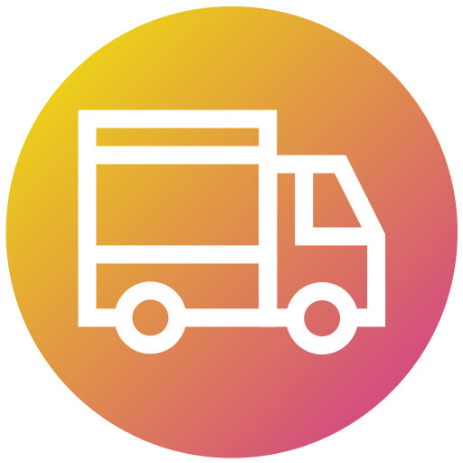 camión de reparto icono gratis