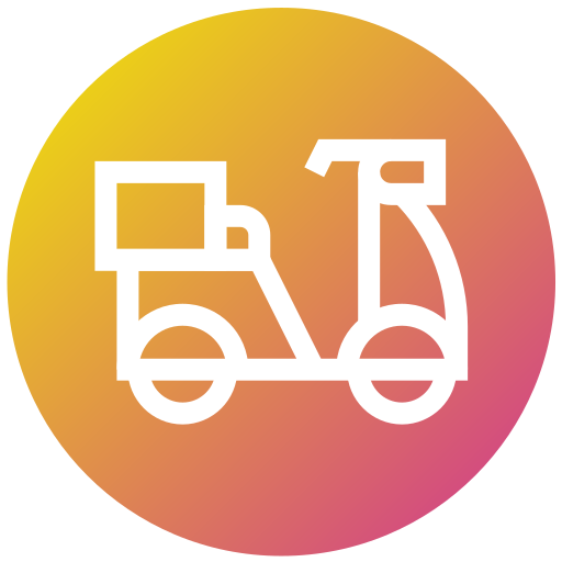 Delivery bike - Free transportation icons