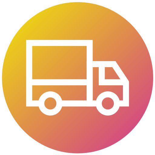 camión de reparto icono gratis