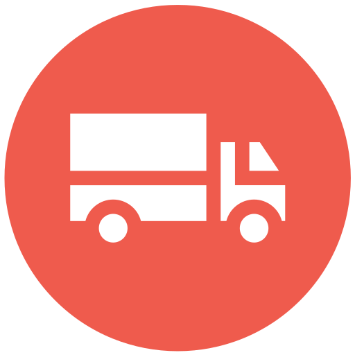 camión de reparto icono gratis