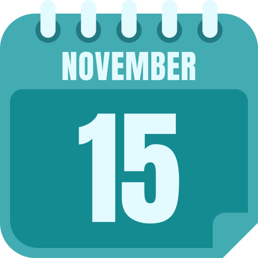 November 15 - Free time and date icons