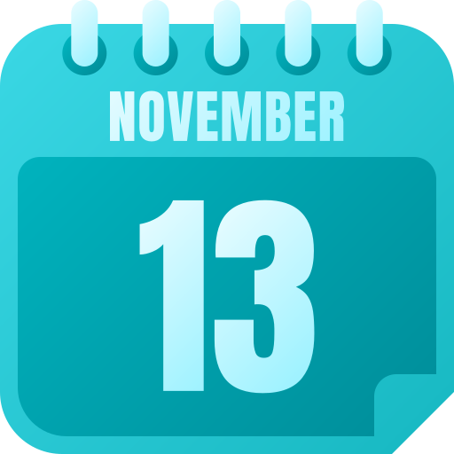 13 de noviembre icono gratis