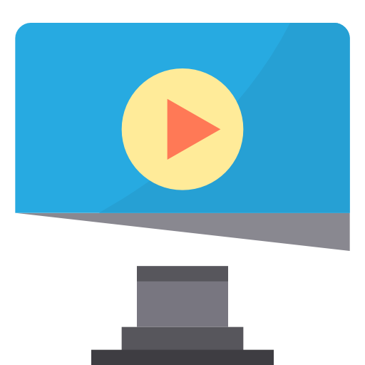 reproductor de video icono gratis