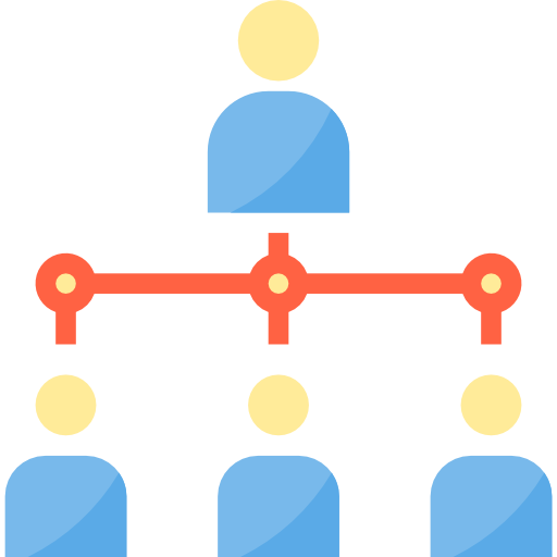 estructura jerarquica icono gratis