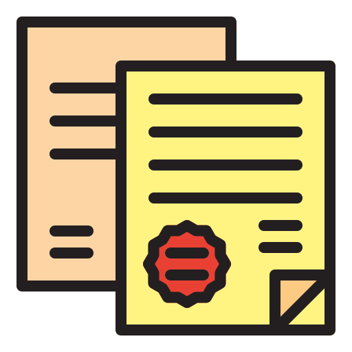 certificado icono gratis