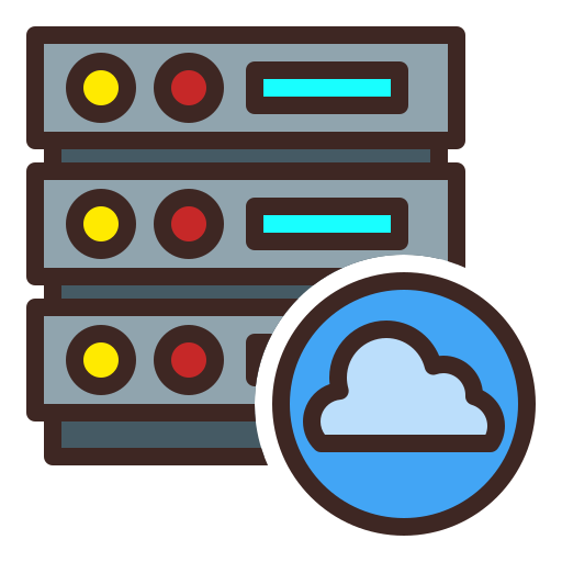 almacenamiento en la nube icono gratis