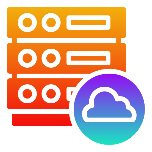 almacenamiento en la nube icono gratis