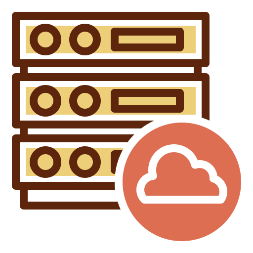 almacenamiento en la nube icono gratis
