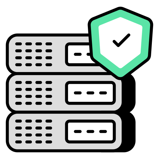 seguridad del servidor icono gratis