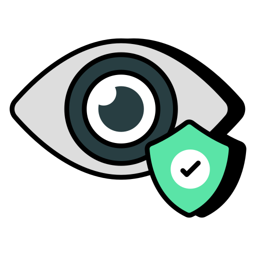 seguro ocular icono gratis