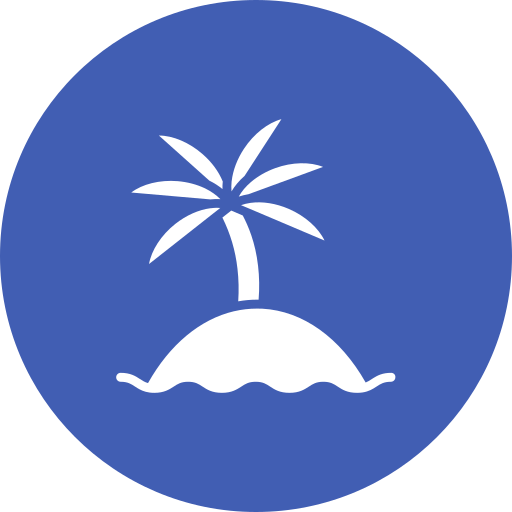 islas de palmeras icono gratis