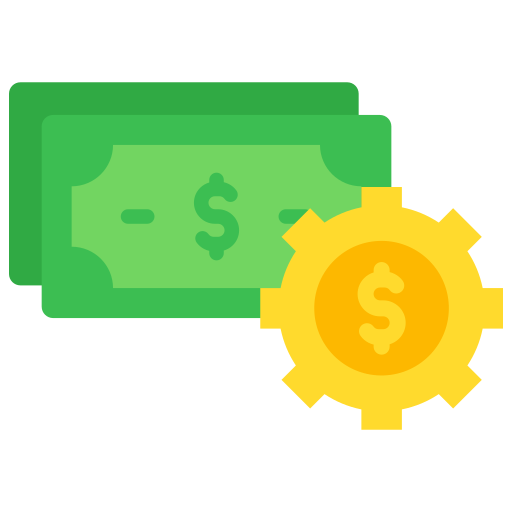 administración del dinero icono gratis