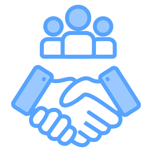 apretón de manos icono gratis