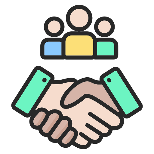 apretón de manos icono gratis