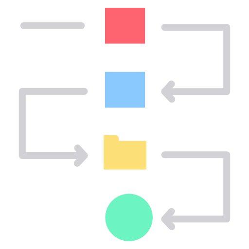 flujo de trabajo icono gratis