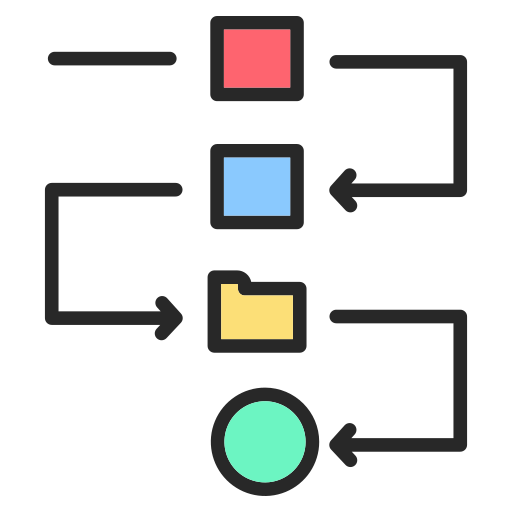 flujo de trabajo icono gratis