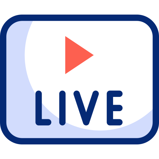 ao vivo grátis ícone ao vivo grátis ícone