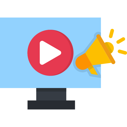 vídeo marketing icono gratis