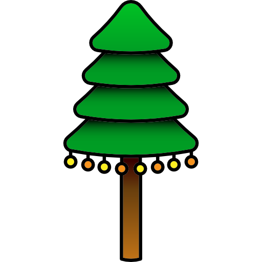 árbol de navidad icono gratis