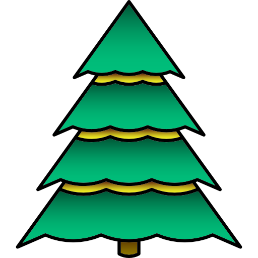 árbol de navidad icono gratis