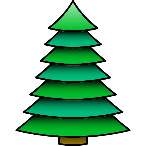 árbol de navidad icono gratis