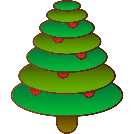 árbol de navidad icono gratis