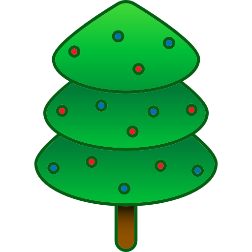 árbol de navidad icono gratis